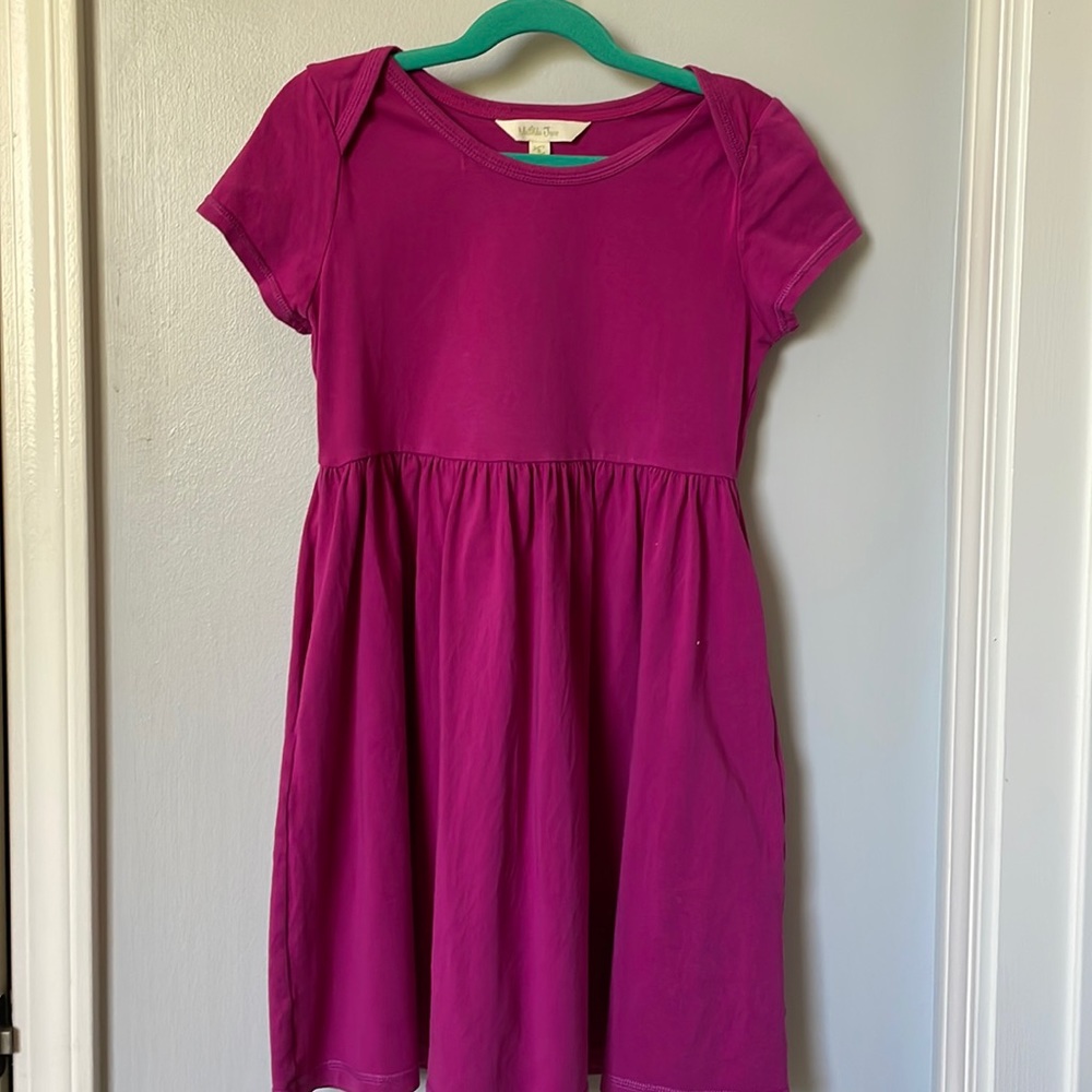 Fuchsia knit dress